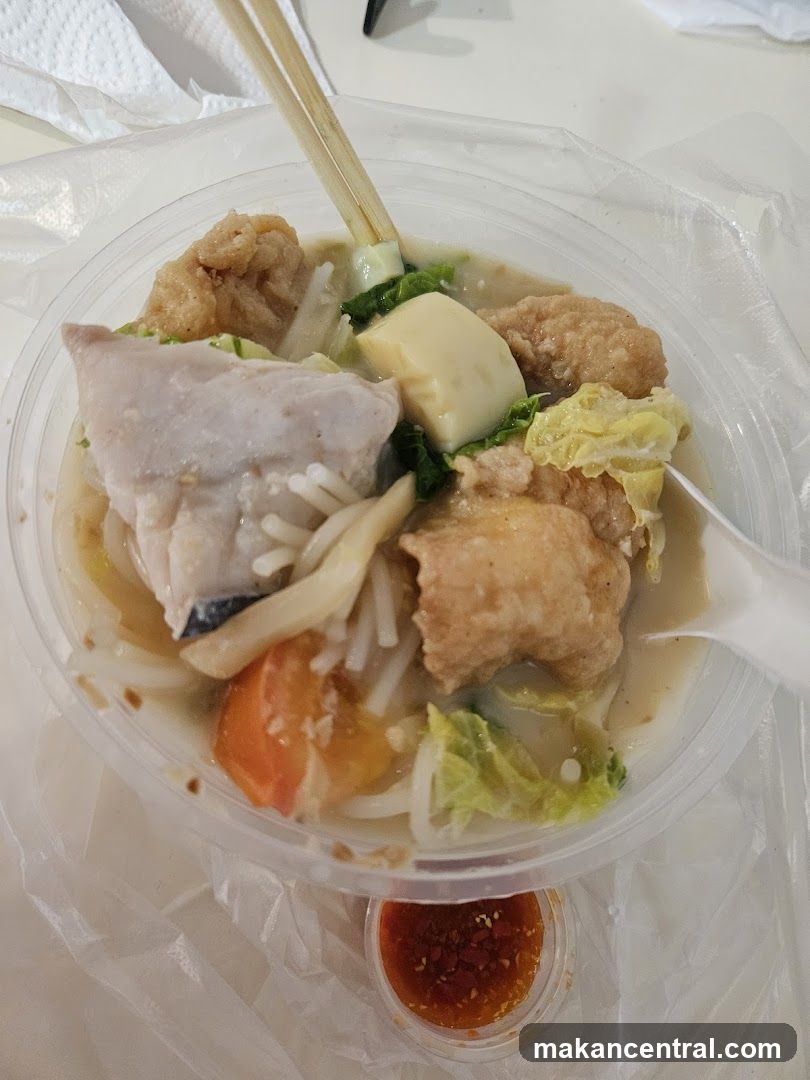 Food in plastic container