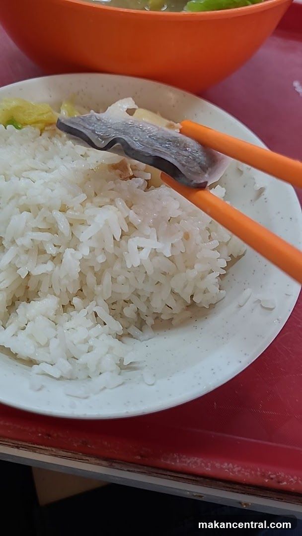 Food Plate with Rice and Chopsticks