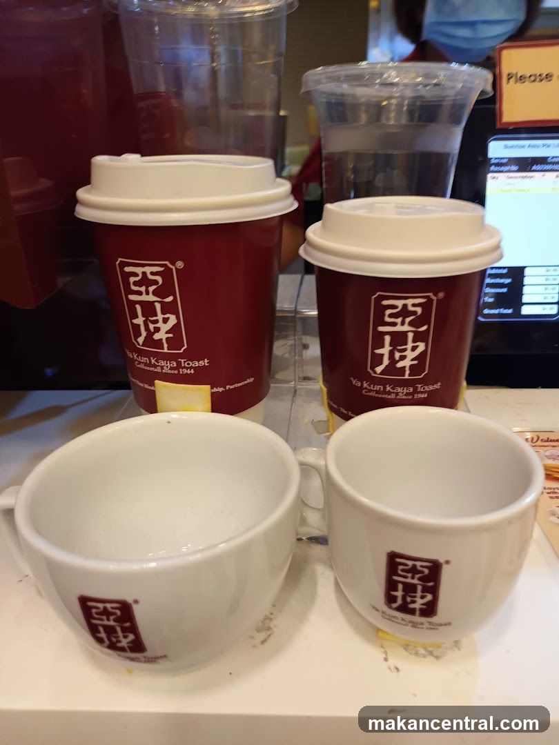 Ya Kun Kaya Toast Interior Counter