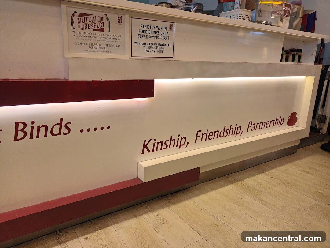 Counter Signage and Interior
