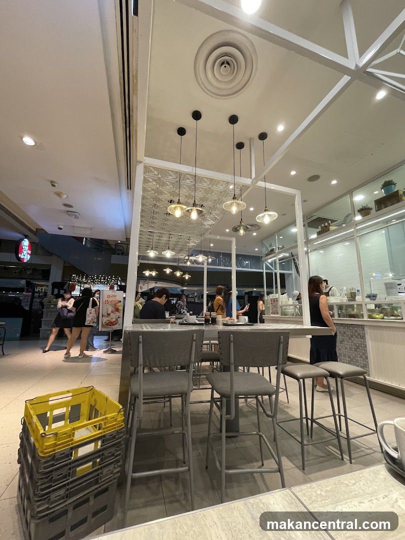 Interior of a food court area