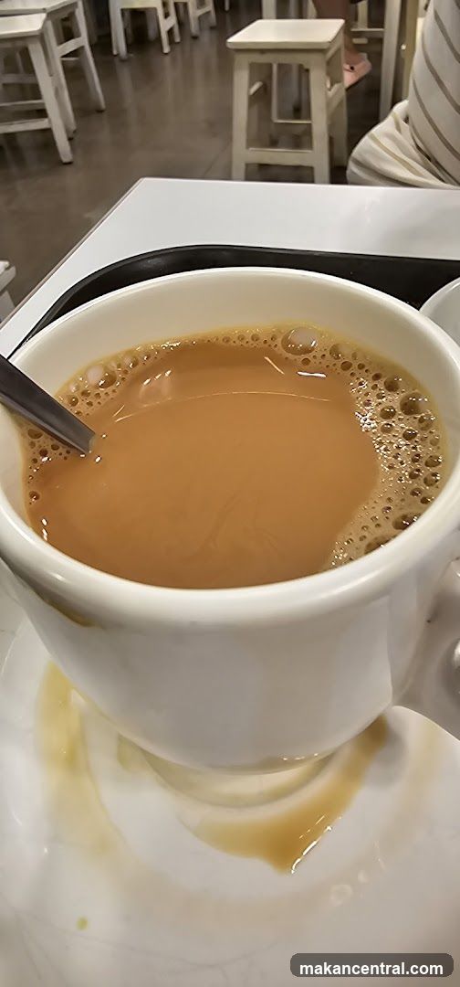 Cup of tea in café setting