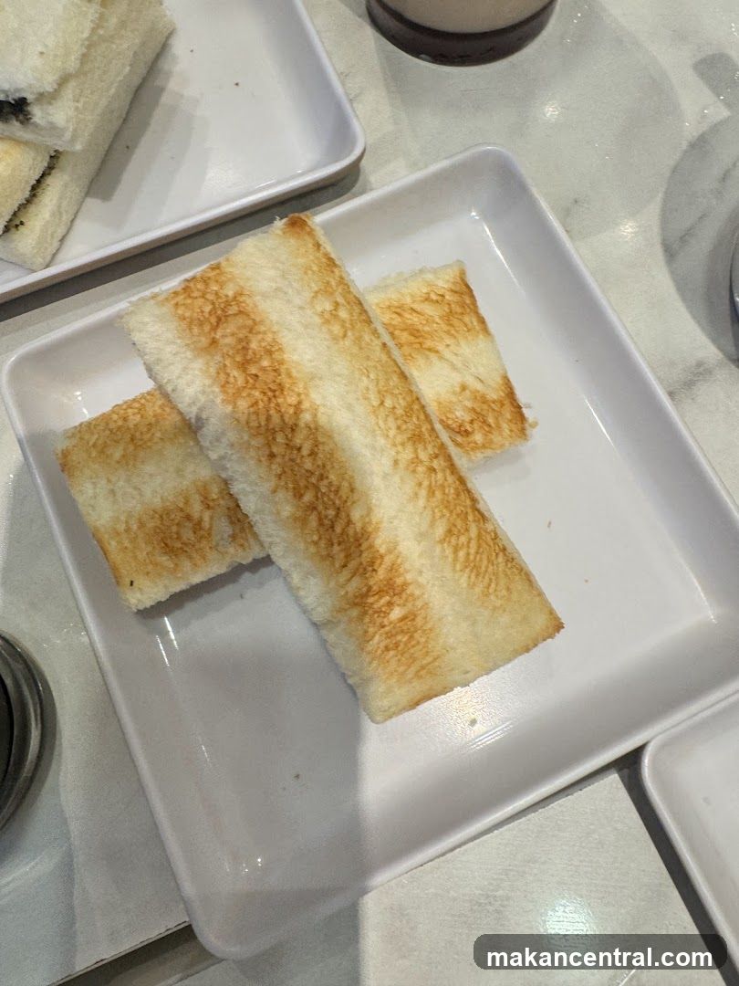 Toasted Bread on Plate