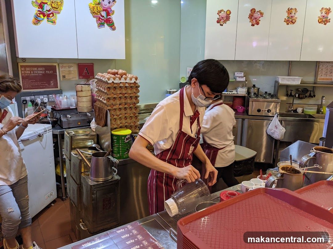 Interior of food preparation area