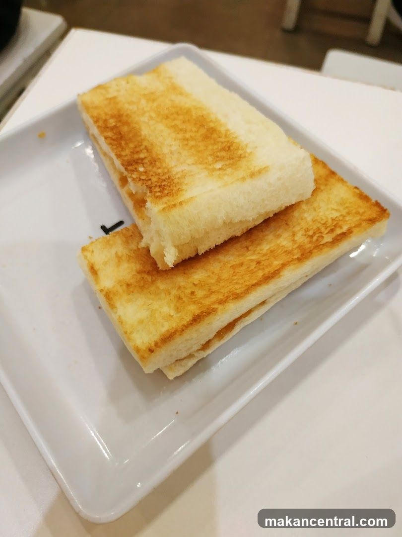 Toasted Bread on Plate