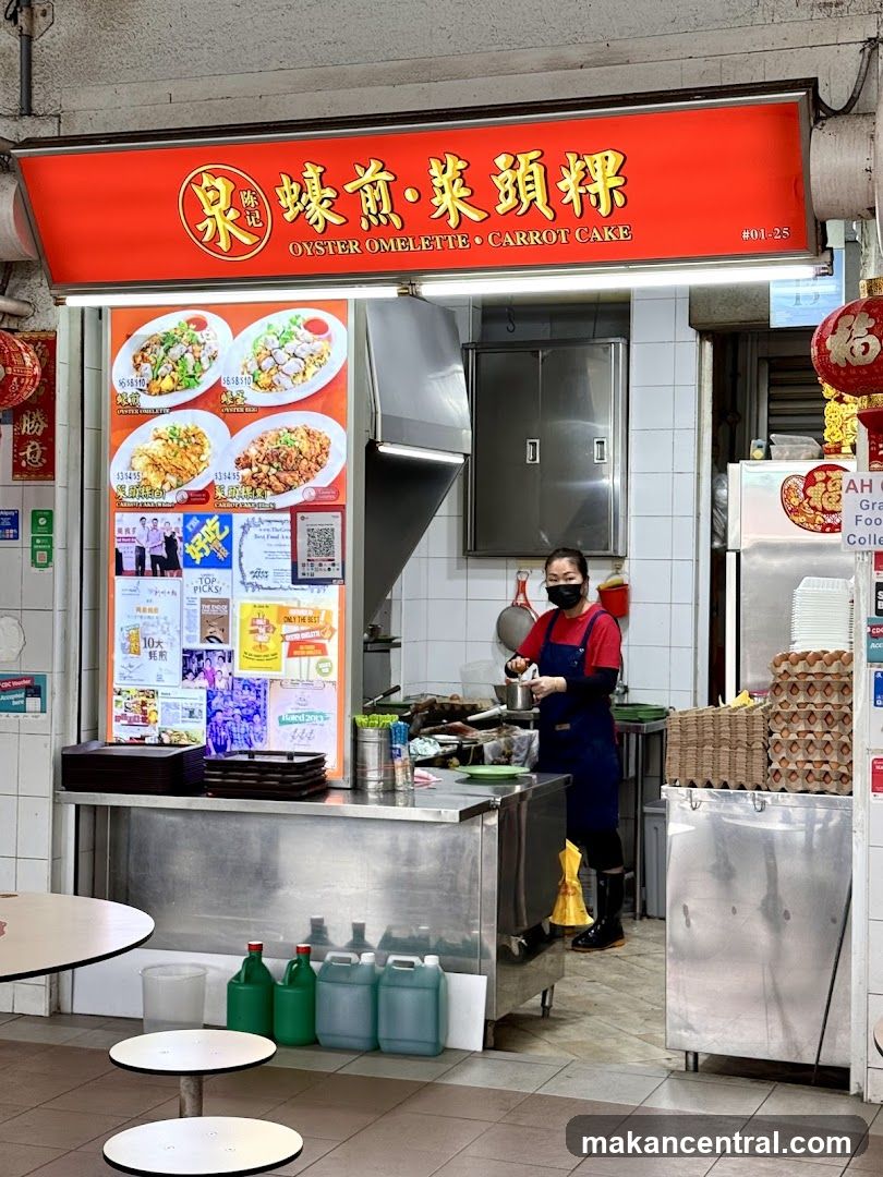 Food stall interior