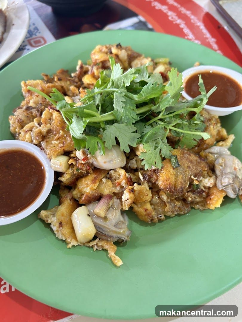 Food dish on green plate