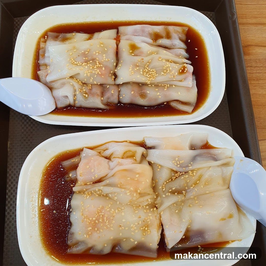 Food served in white bowls