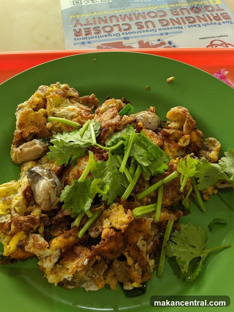 Food on a green plate