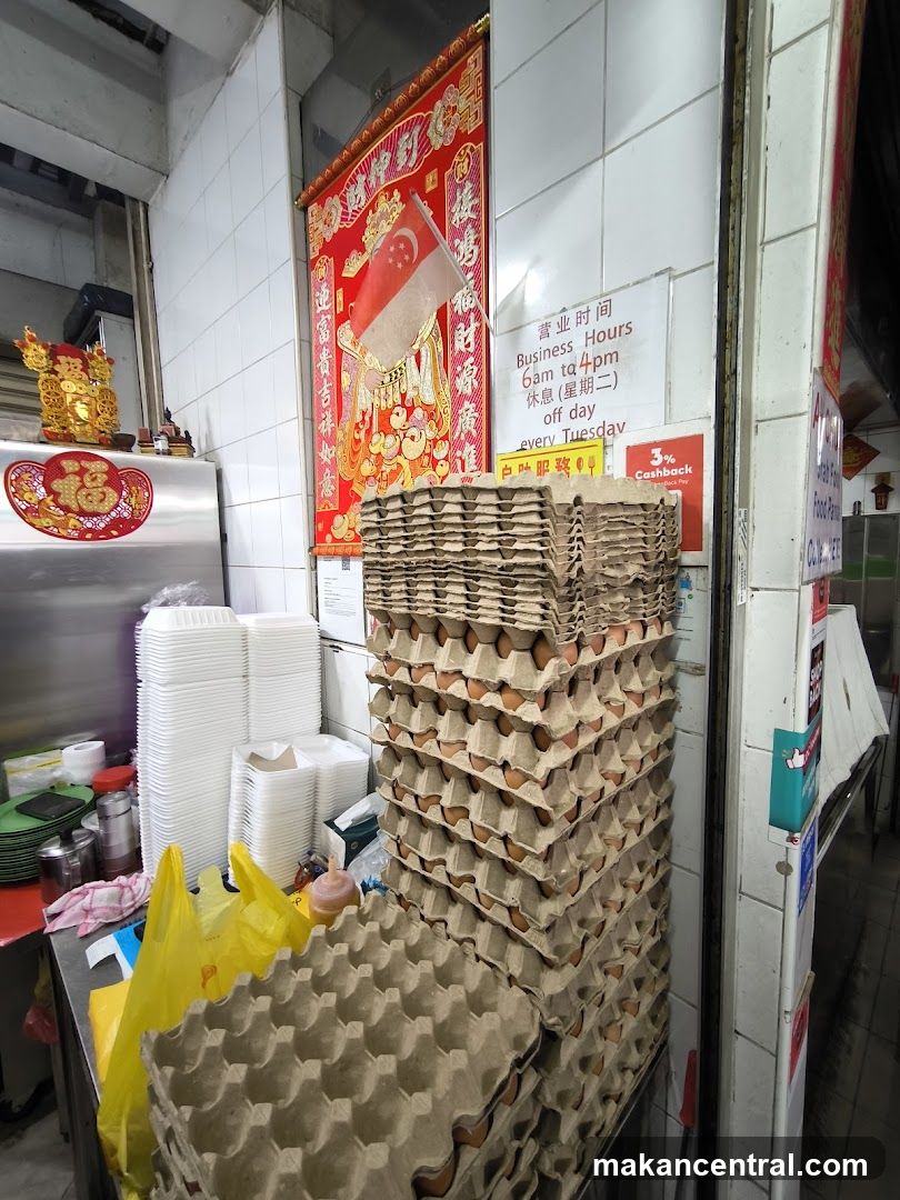 Interior of food stall