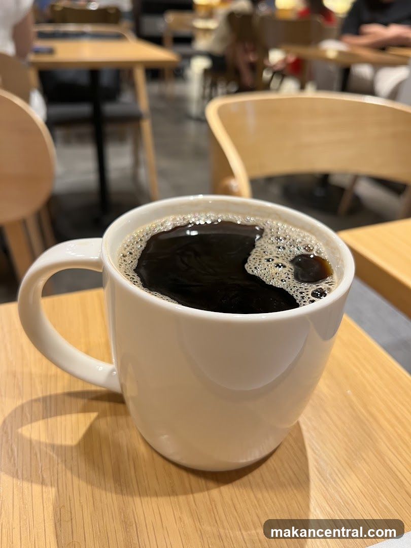 Coffee in a café