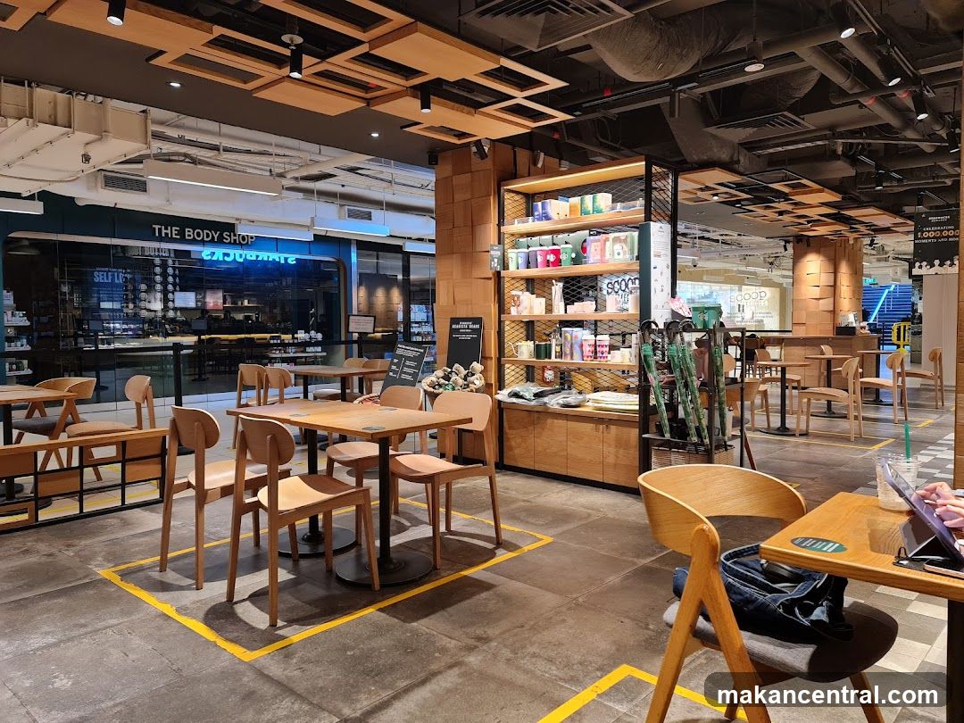 Interior of a retail shopping area