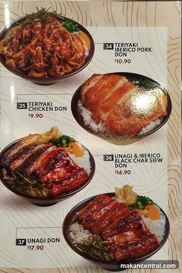 Bowl Don Menu Items