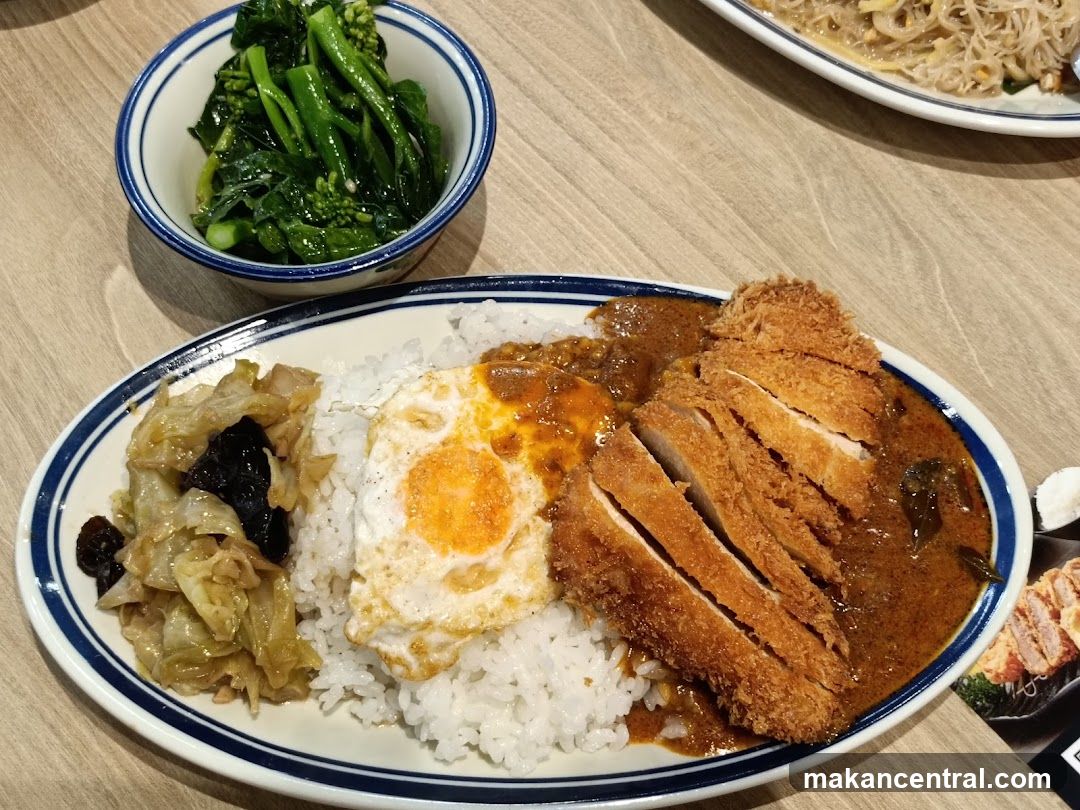 Food Plate on Wooden Table