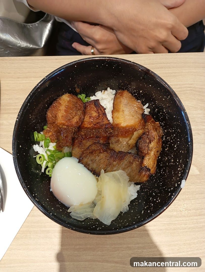 Bowl of Rice Bowl with Pork and Egg