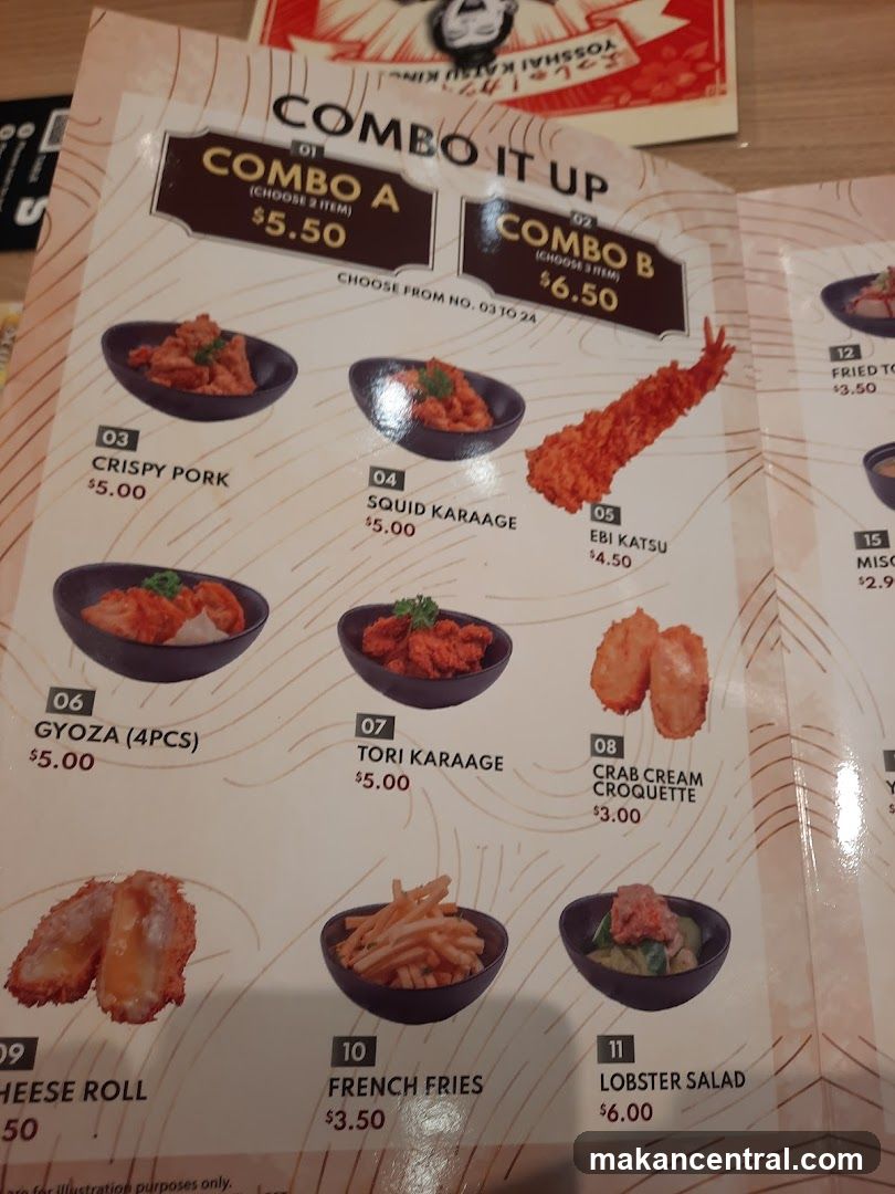 Combo It Up Menu