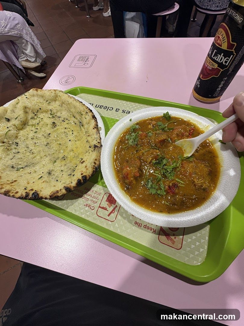 Food at a dining area