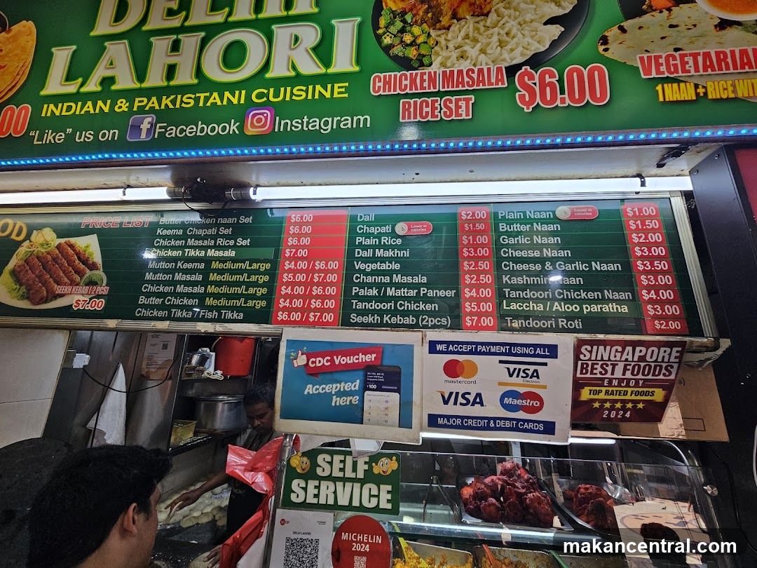 Delhi Lahori Indian & Pakistani Cuisine Menu