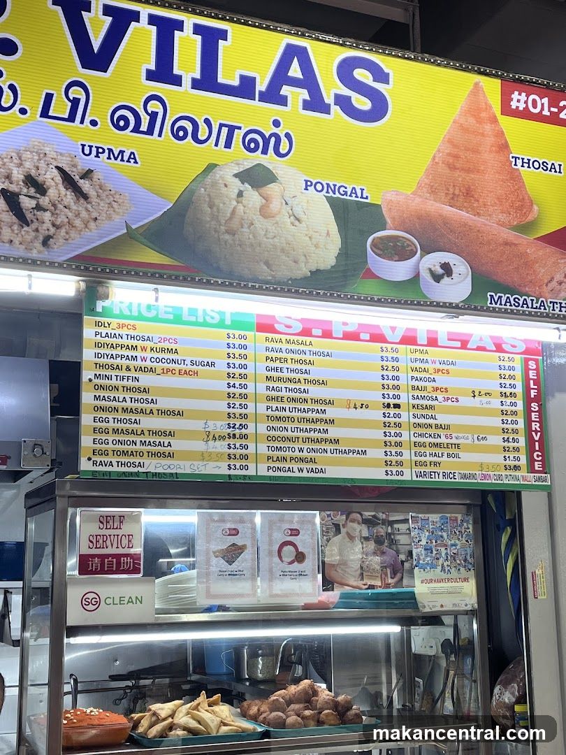 S.P. Vilas Menu Board