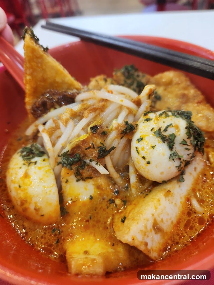 Close-up of noodle dish