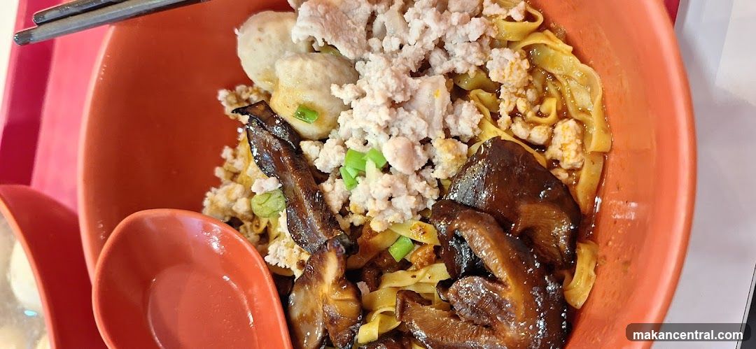 Noodle Dish in Orange Bowl