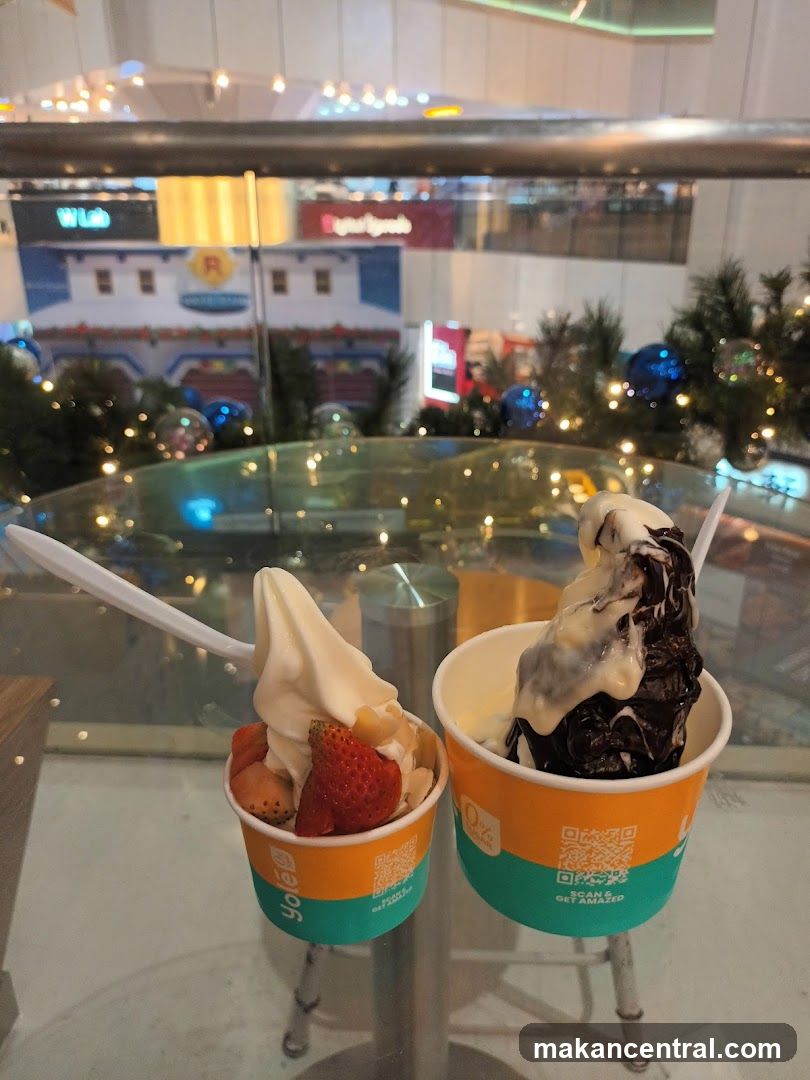 Soft Serve Ice Creams in Mall Setting
