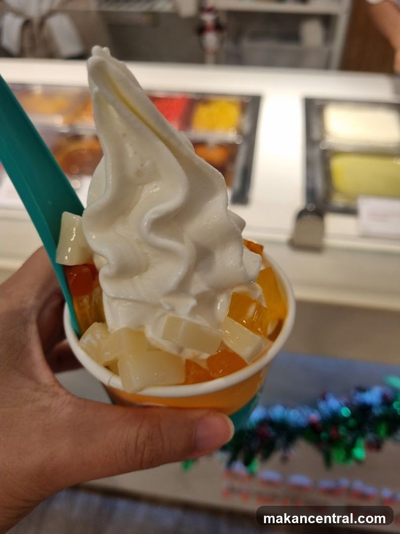 Soft Serve Ice Cream with Toppings