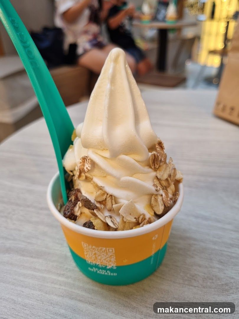 Soft Serve Ice Cream with Toppings