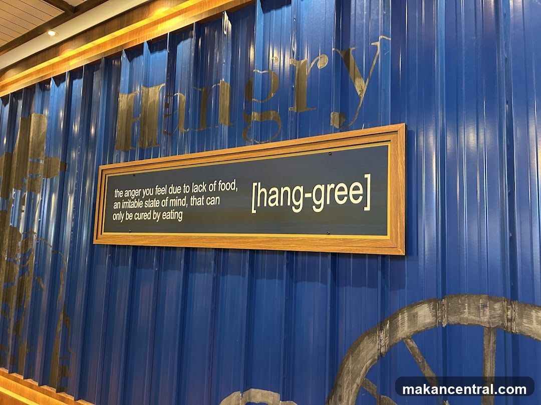 Wall Signage with Definition of 'Hangry'