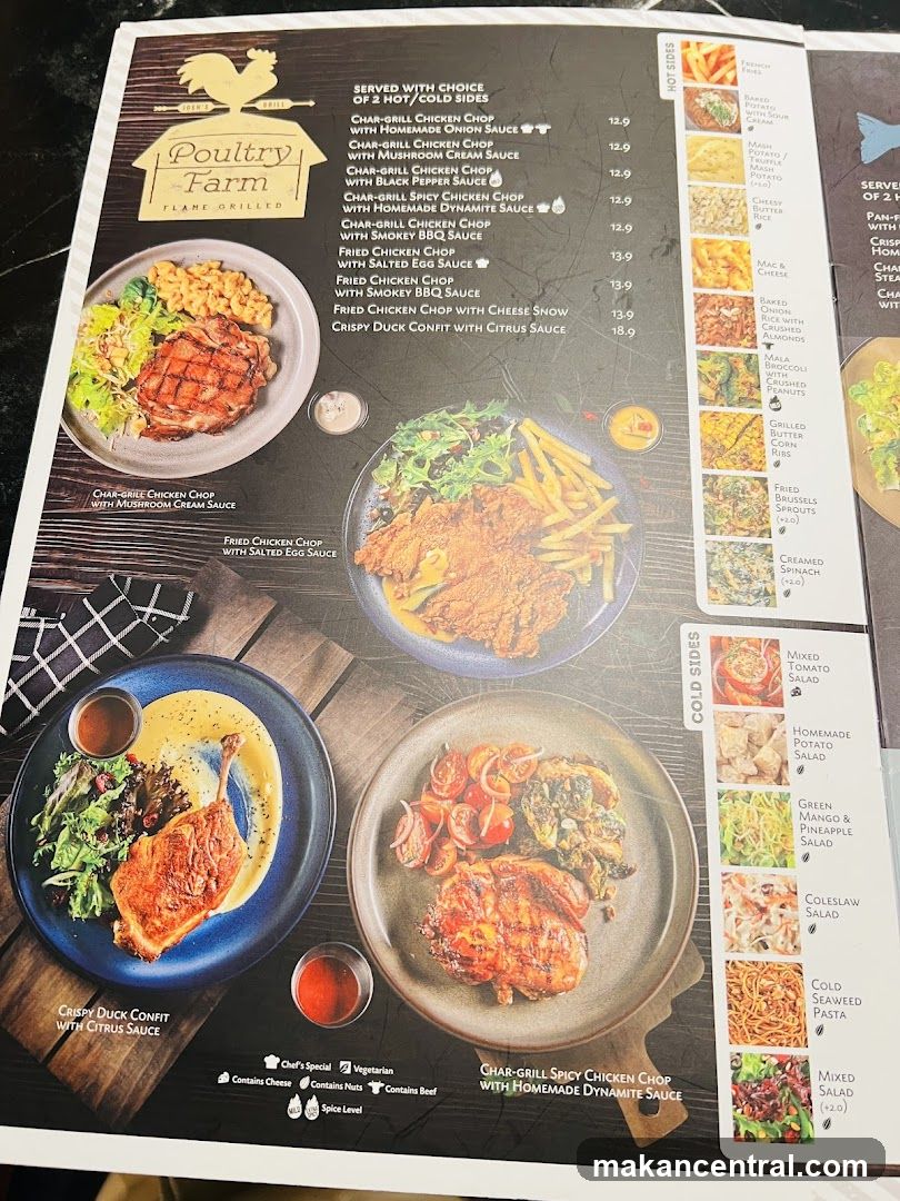Poultry Farm Menu