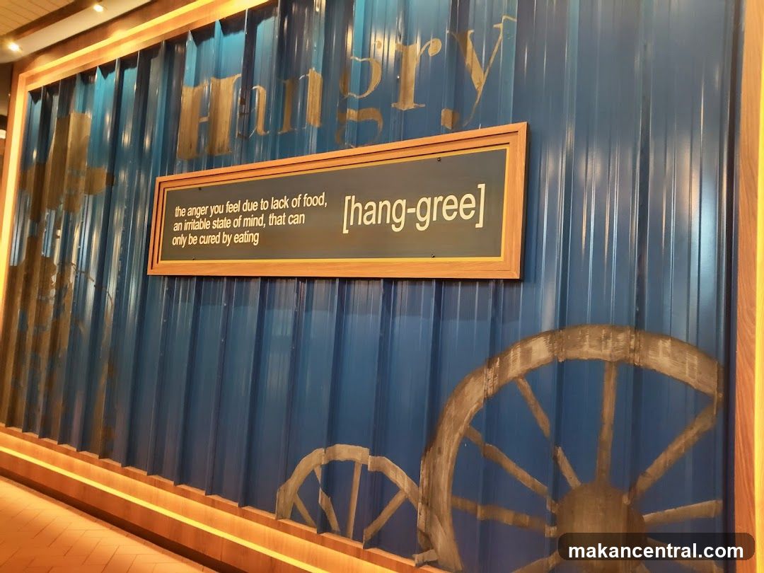 Wall Signage with Definition of 'Hungry'