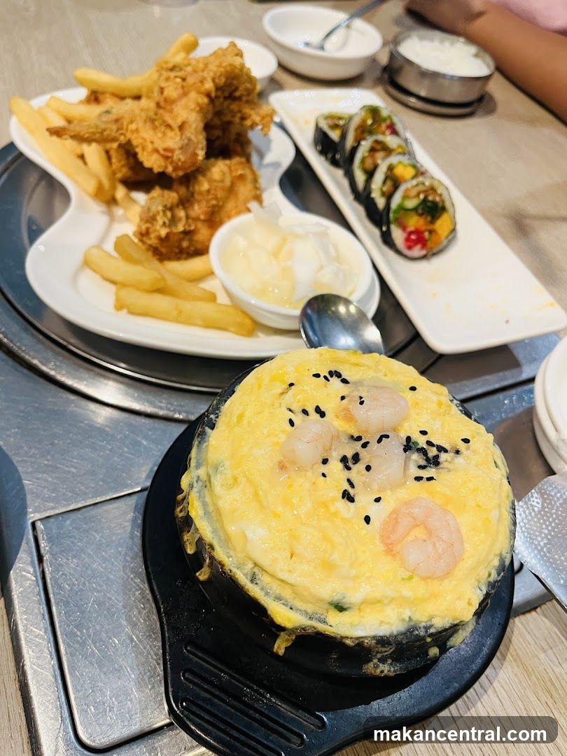 Dining Table with Korean Cuisine