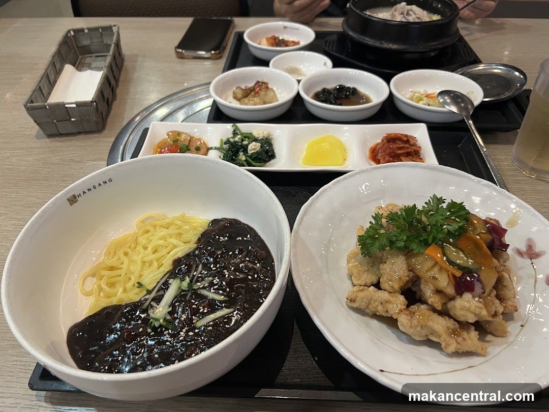 Dining Table with Korean Cuisine