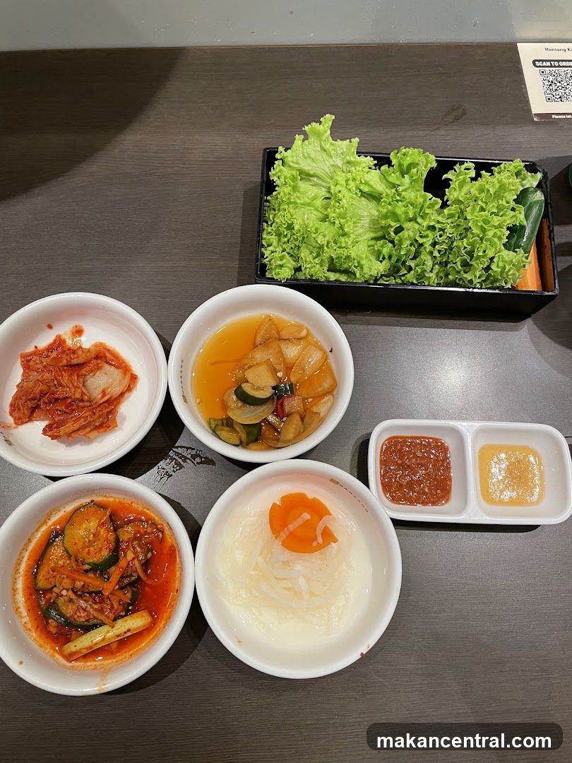 Table Setting with Korean Side Dishes