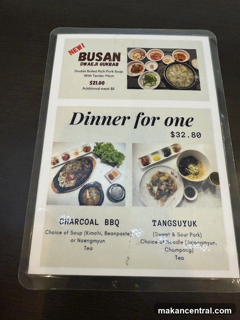 Dinner Menu