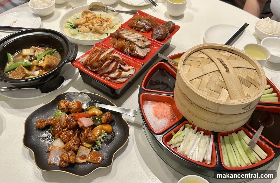 Dining Table with Chinese Cuisine