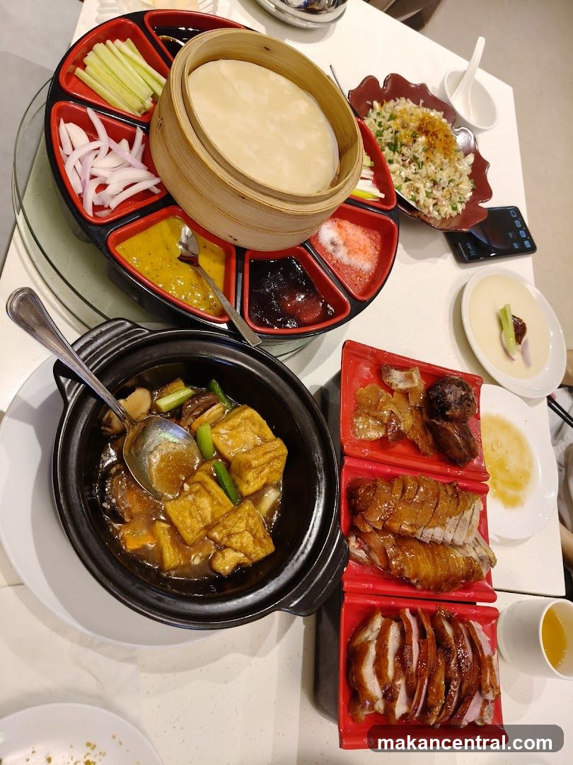 Dining Table with Chinese Cuisine