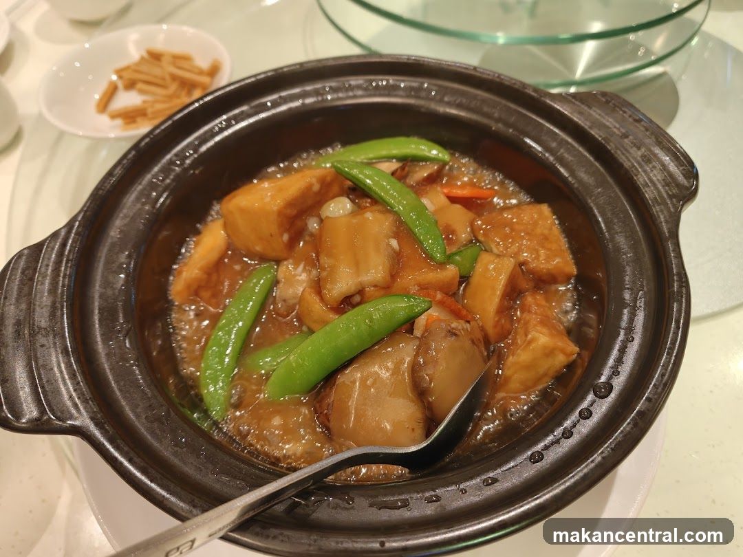Dish in clay pot