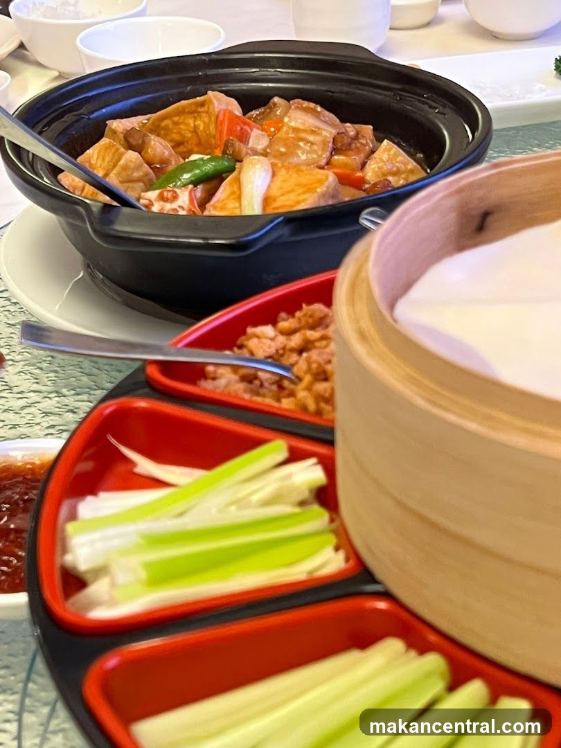 Dining Table with Chinese Cuisine