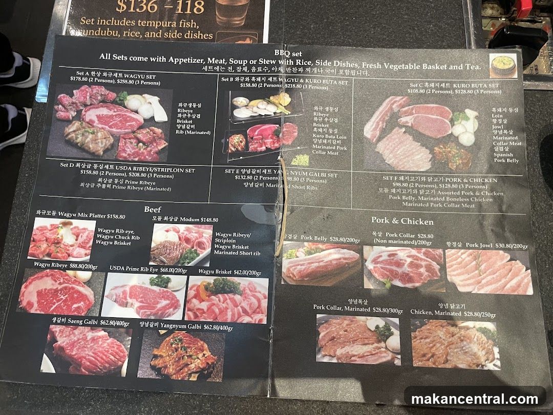 BBQ Set Menu