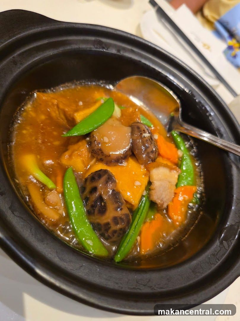 Dish in clay pot