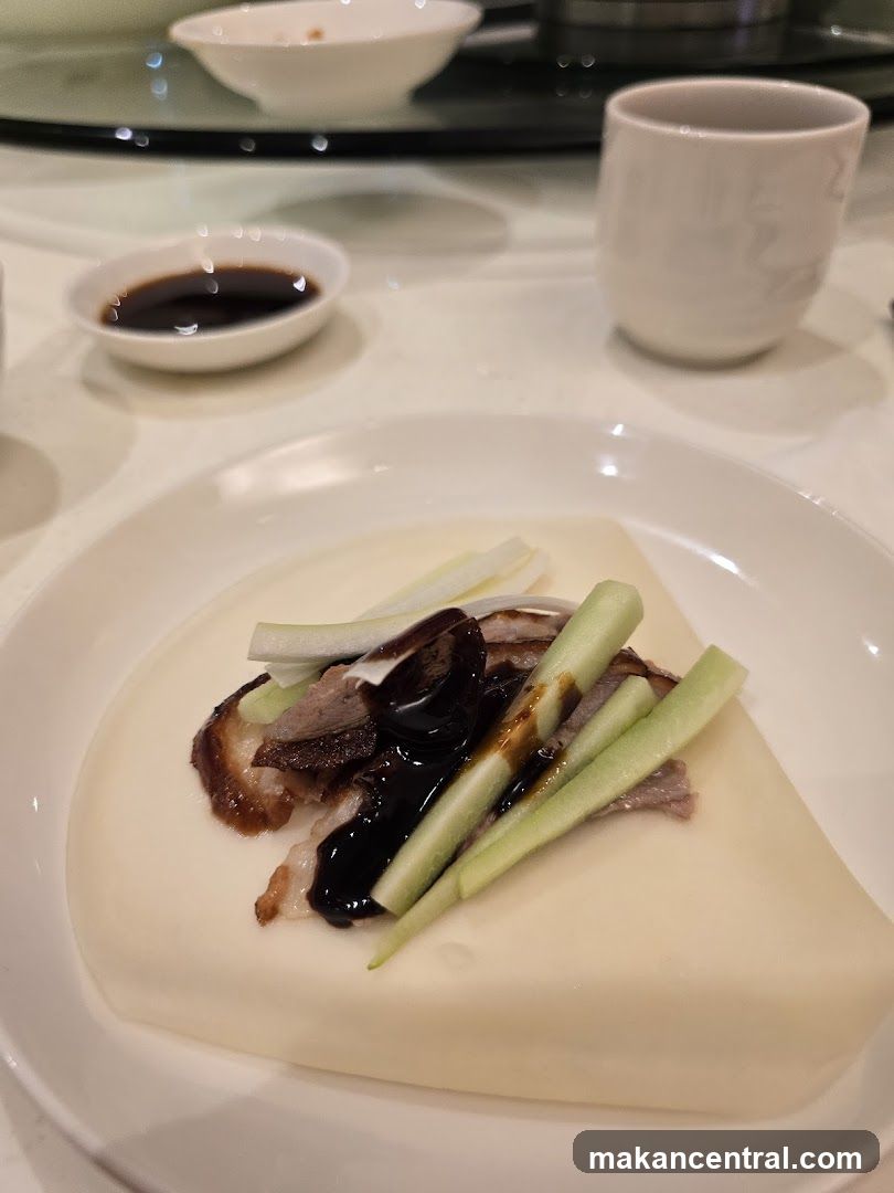 Dining Table with Peking Duck Ingredients