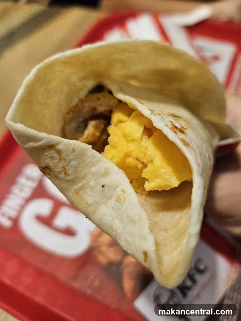 KFC breakfast wrap