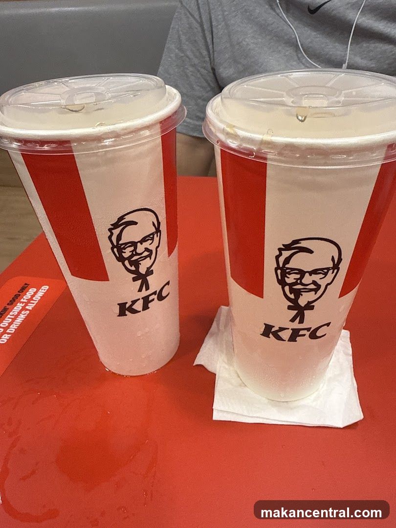 KFC Drinks at Counter