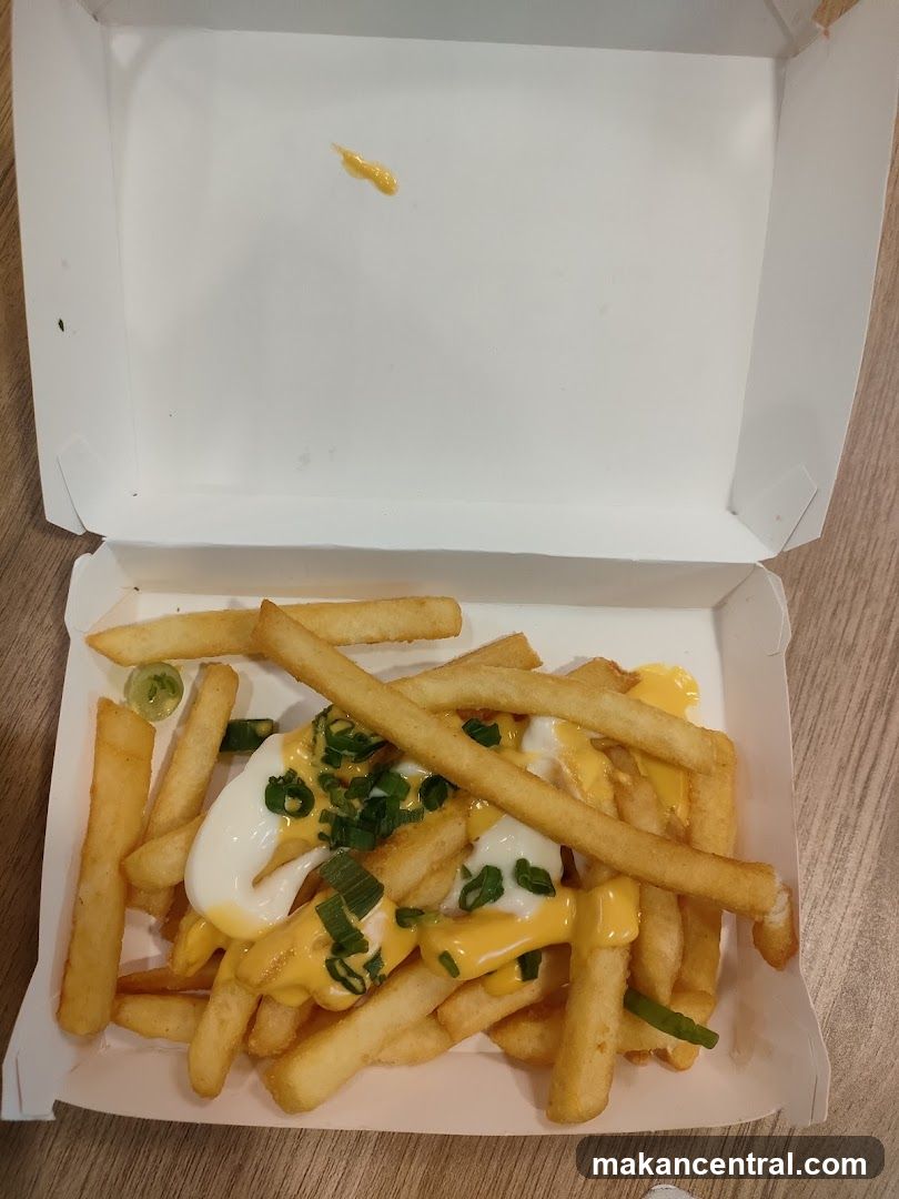 Fries with Cheese and Green Onions