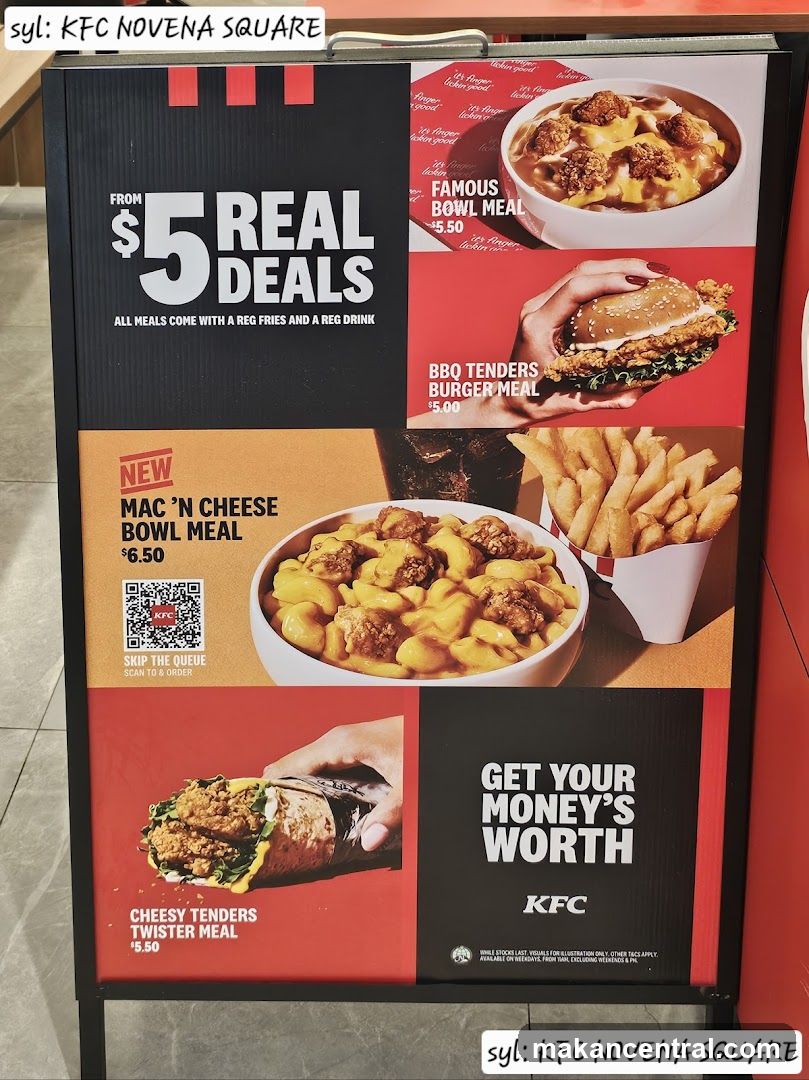 KFC Novena Square promotional board