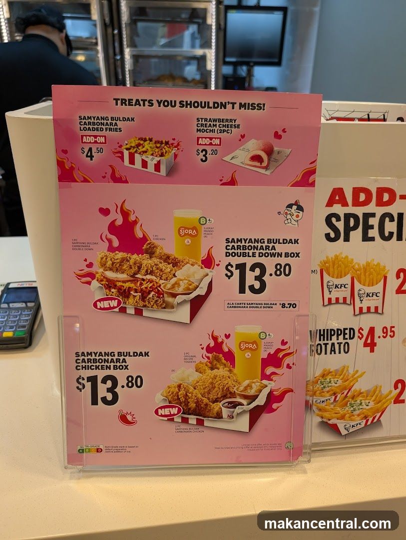 KFC Menu Board
