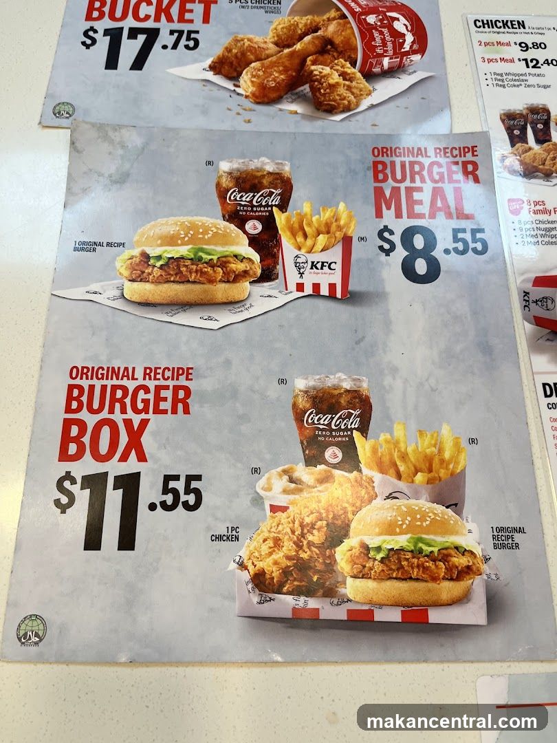 KFC Menu Flyer