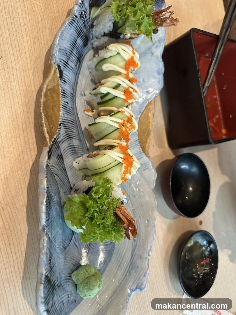 Sushi Plate on Ceramic Tray