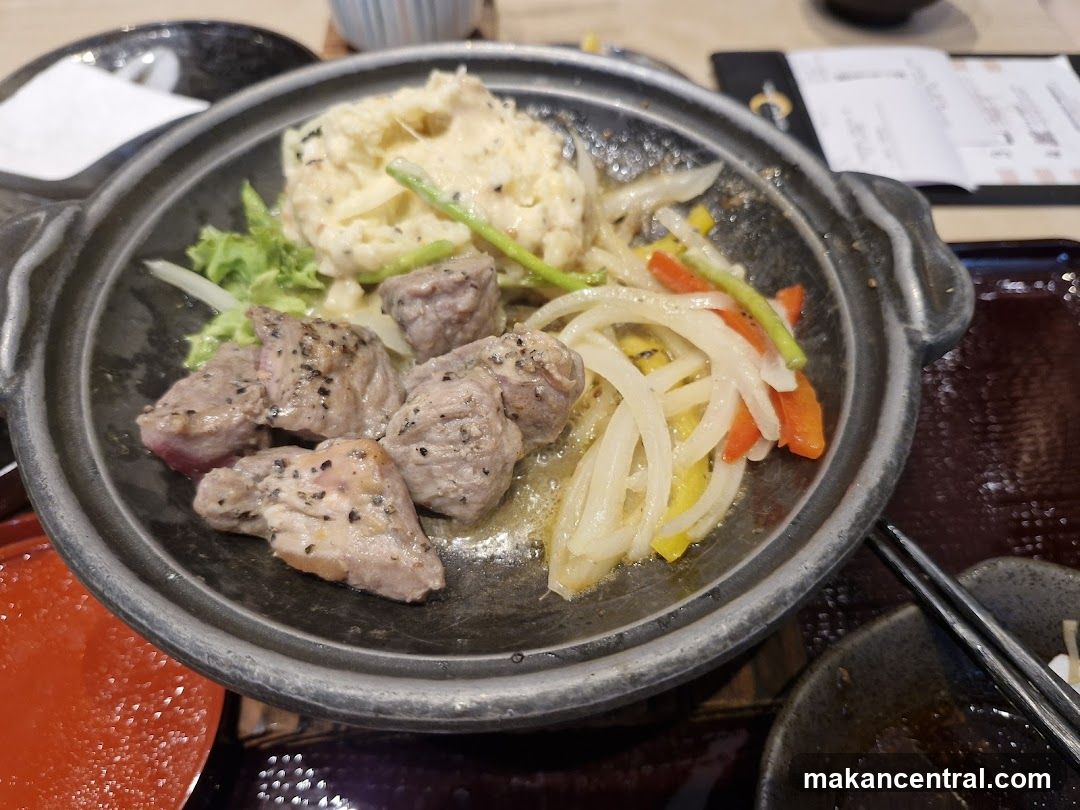 Food served in a stone pot
